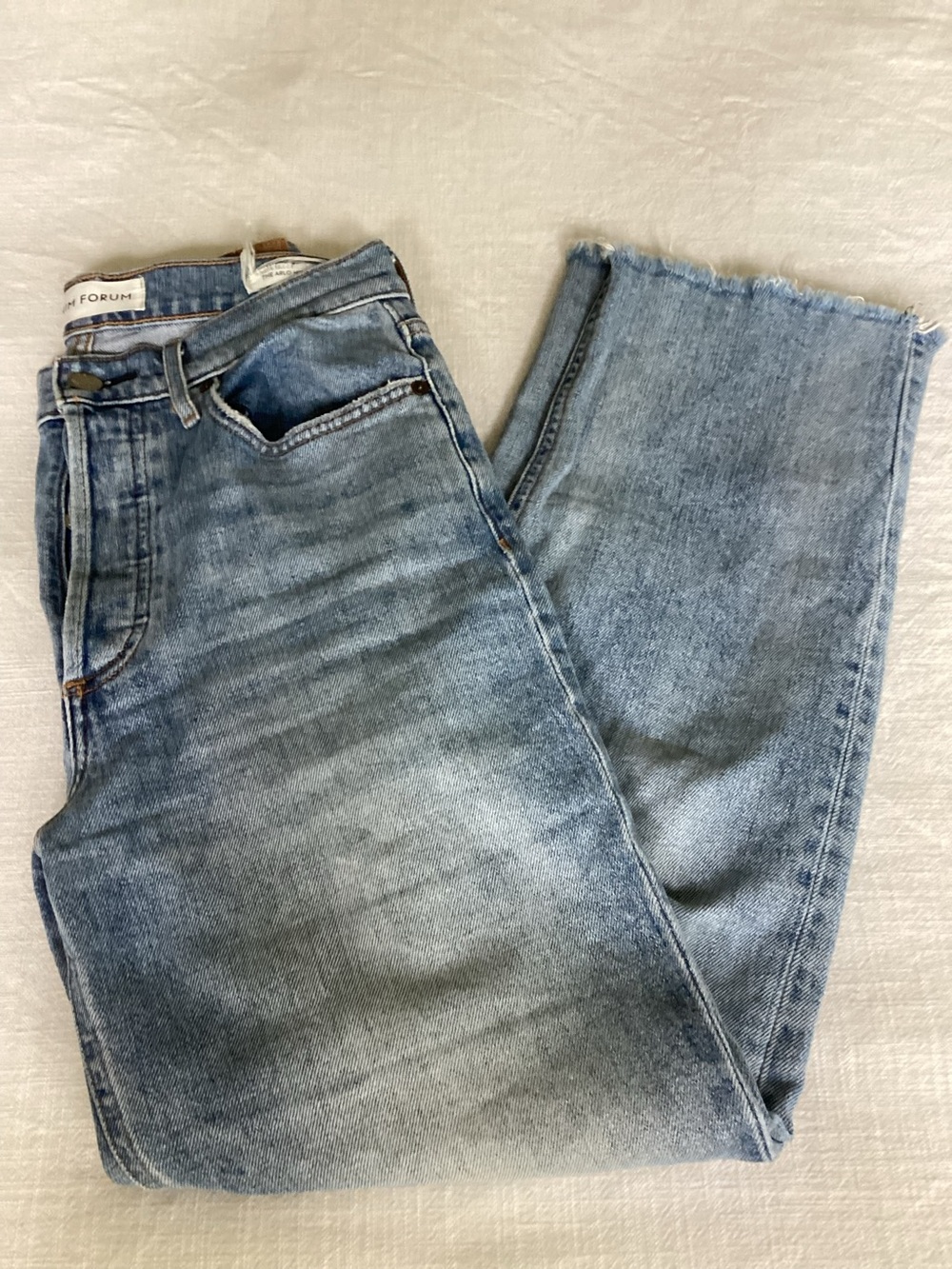 Denim Forum Arlo High Rise Straight Jeans Size 27 Classic Aritzia